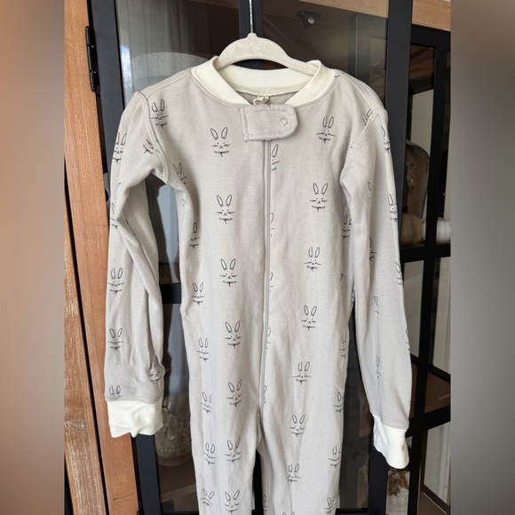 Quincy Mae Baby Bunny Brushed Zipper Sleep N' Play coverall print beige unisex - Picture 5 of 9